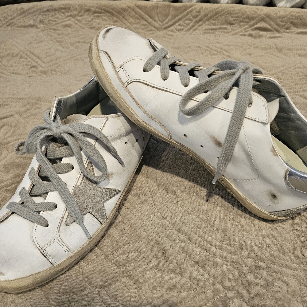 Golden Goose Silver Star Size 7 - Picture 3 of 9